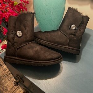 UGG Limited Edition Baily Bling  Sz 9 Fold down Shaft 7.5” not mini Sherpskin
